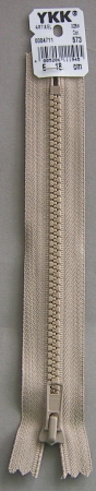 YKK nicht teilbar 3 cm breit Farbe 573 beige 20 cm