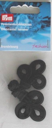 PRYM Posamentenverschluß schwarz