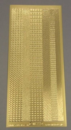 Stickerbogen 10 x 23 cm Bordüren gold