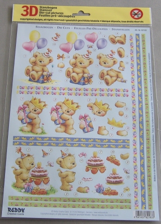 3D Stanzbogen Bärchen IV