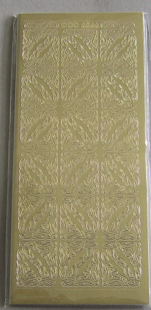 Reddy Stickerbogen 10 x 23 cm Ecken Diane, gold