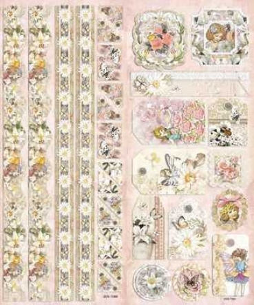 Preview: Le Suh Geprägte Sticker Blumenkinder