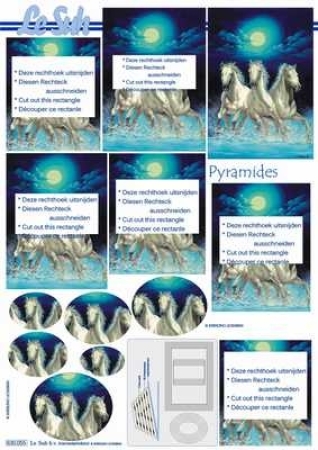 Le Suh Schneidebogen für Pyramidentechnik Pferde weiss