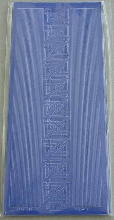 Le Suh Stickerbogen 10 x 23 cm Rand und Ecke gerade blau