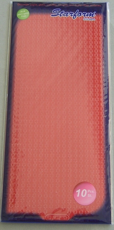 Le Suh Stickerbogen 10 x 23 cm Weihnachtsrand Stern rot