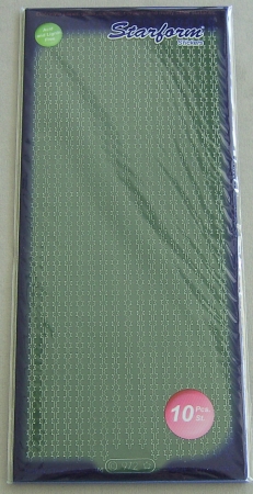 Le Suh Stickerbogen 10 x 23 cm Weihnachtsrand Stern grün