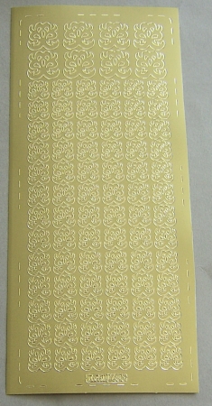 Konturensticker Borte XVII gold