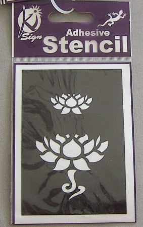 Schablone Lotus 7 x 10 cm