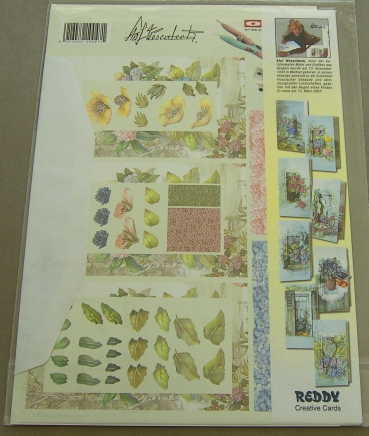 Preview: Reddy Bastelset Pyramiden-Faltkarten Bouquet Hortensien
