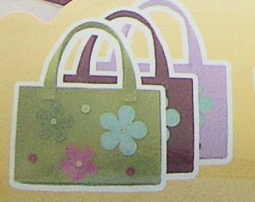 Kleiber Filztaschen-Set Blümchen grün