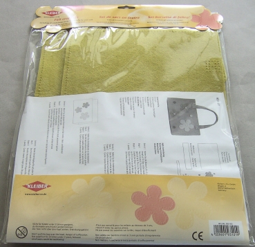 Kleiber Filztaschen-Set Blümchen grün
