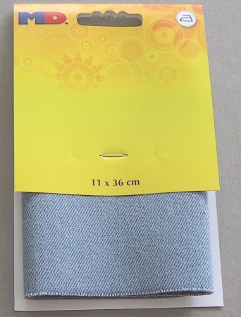 MD Flickstoff zum Aufbügeln 11 x 36 cm Jeans hell