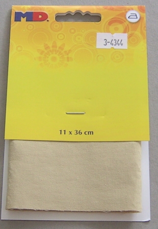 MD Baumwoll Flickstoff zum Aufbügeln 11 x 36 cm beige