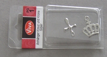 VIVA Decor Anhänger Kreuz und Krone