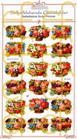 Preview: Selbstklebende Glanzbilder 18 Blumenmotive