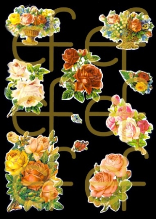 Selbstklebende Glanzbilder Rosen