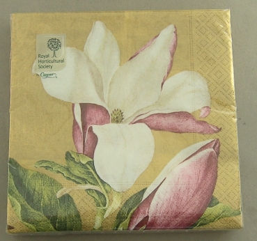 Caspari Lunch Serviette pro Stück Magnolia Blooms