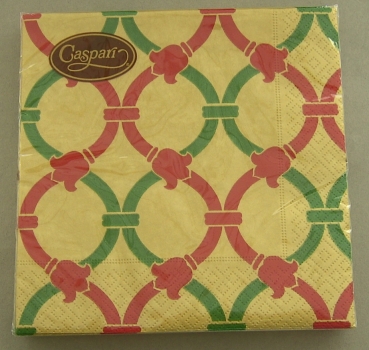 Caspari Lunch Serviette pro Stück Bangle red / green