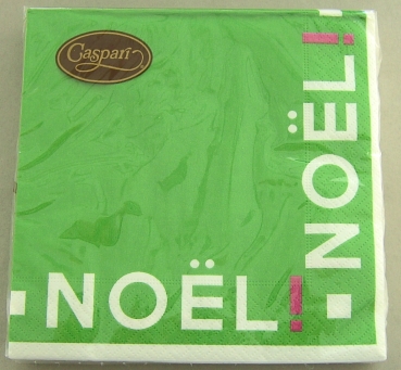 Caspari Lunch Serviette pro Stück Noel Green