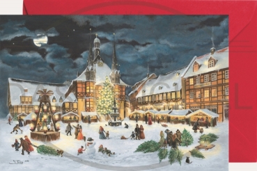 Miniadventskalender mit Umschlag Wernigerode