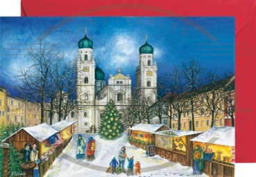 Miniadventskalender mit Umschlag Passau