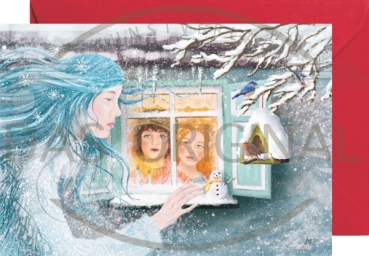 Miniadventskalender mit Umschlag Die Schneekönigin
