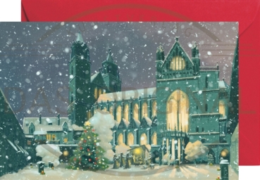 Miniadventskalender mit Umschlag Magdeburger Dom