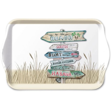 Ambiente Tablett 13 x 21 cm Road Signs Sand