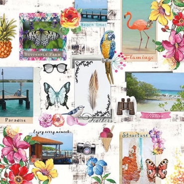 Ambiente Lunch Serviette 33 x 33 cm pro Stück Paradise