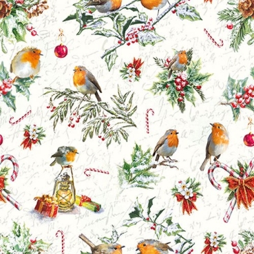 Ambiente Lunch Serviette 33 x 33 cm pro Stück Christmas Ornaments
