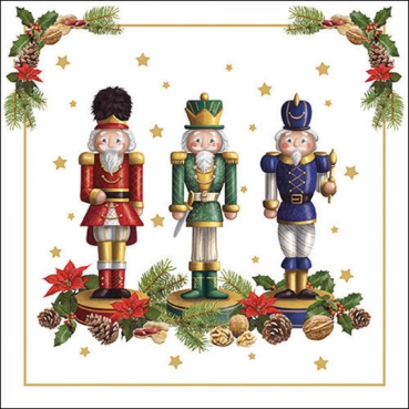 Ambiente Lunch Serviette 33 x 33 cm pro Stück Bearded Nutcracker