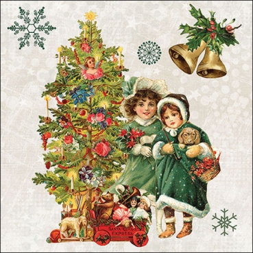 Ambiente Lunch Serviette 33 x 33 cm pro Stück Nostalgic Christmas