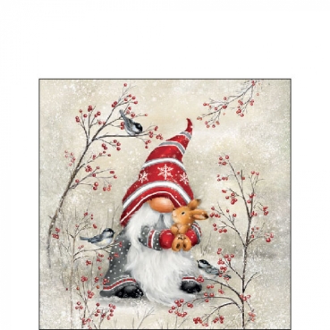 Ambiente Cocktail Serviette 25 x 25 cm pro Stück Dwarf Hug