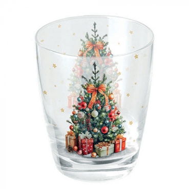 Ambiente Wasser Glas 0,25 l Decorated Christmas Tree