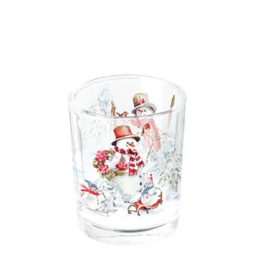 Ambiente Tea Light Holder Sporty Snowmen