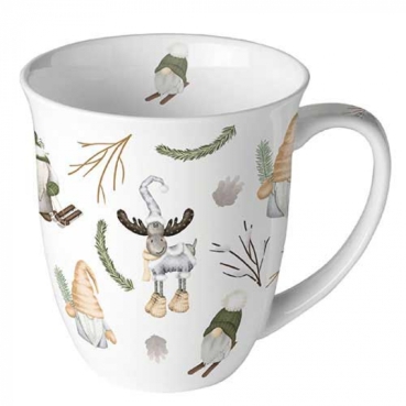 Ambiente Mug Tasse 0,4 l Forest Gnomes White
