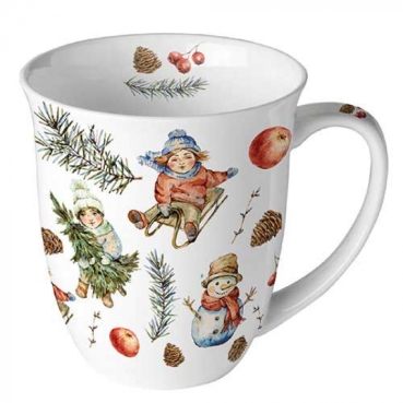 Ambiente Mug Tasse 0,4 l Playing Outside White