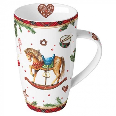 Ambiente Mug Tasse 0,6 l Classic Rocking Horse White