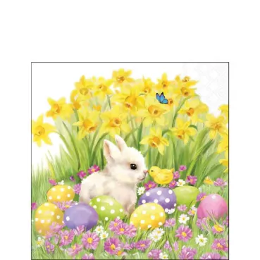 Ambiente Cocktail Serviette 25 x 25 cm pro Stück Easter Friends