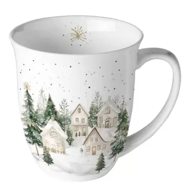 Ambiente Mug Tasse 0,4 l Snowy Houses