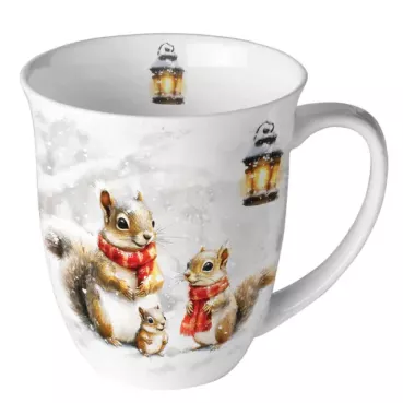 Ambiente Mug Tasse 0,4 l Squirrel Family
