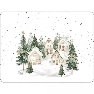 Ambiente  Placemat Tischset Snowy Houses