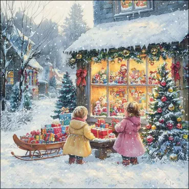 Ambiente Lunch Serviette 33 x 33 cm pro Stück Toy Shop