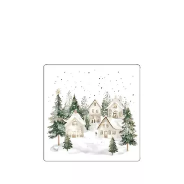 Ambiente Coaster Untersetzer Snowy Houses
