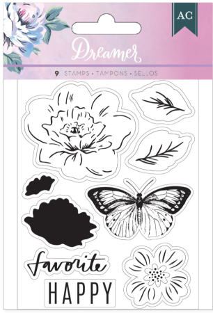 Preview: American Crafts Dreamer Acrylic Stamps