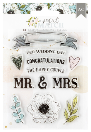 American Crafts A Perfect Match Acrylic Stamps