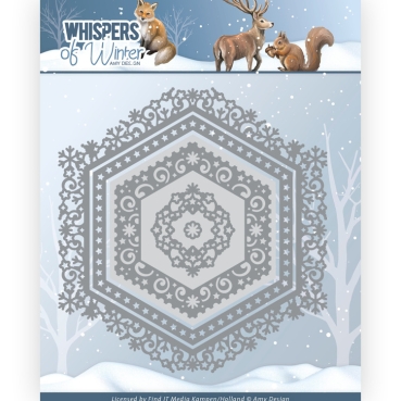 Amy Design Dies Stanzschablone Whisper of Winter Winter Hexagon