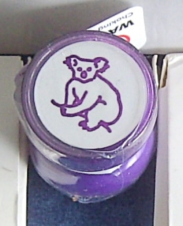 Doppelseitiger Stempel Koala purple