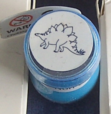 Doppelseitiger Stempel Stegosaurus