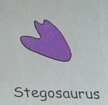 Preview: Doppelseitiger Stempel Stegosaurus